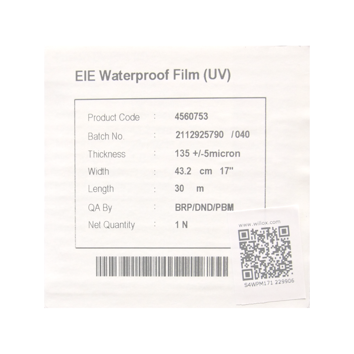 Matte Water Proof Transparent Film